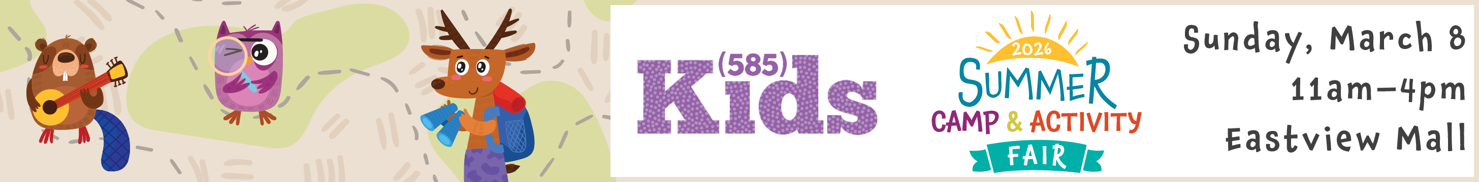 (585) KIDS Camp Fair Sunday, March 8