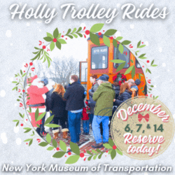 Holly Trolley rides at the New York Museum of Transportation in Rush