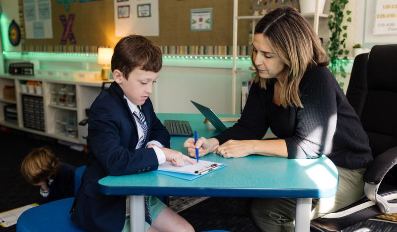 FCDS working with teacher