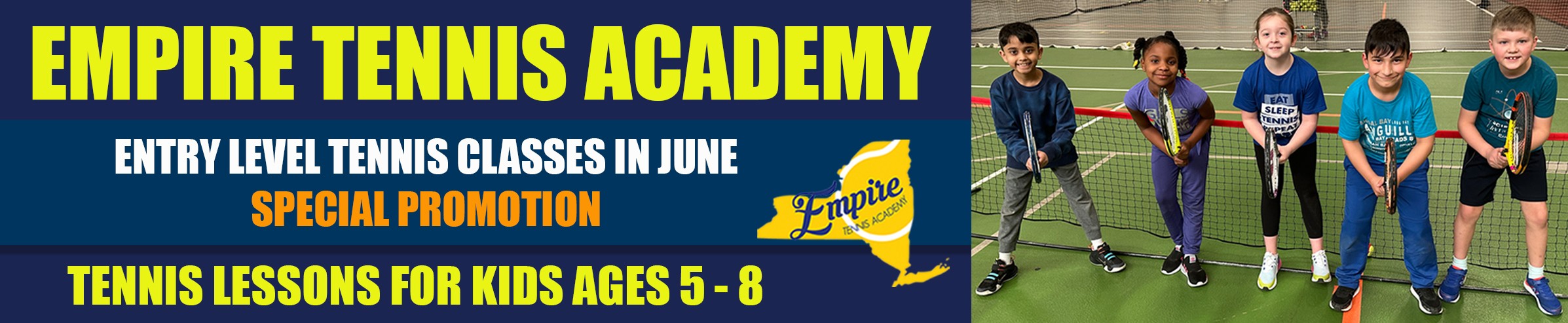 Empire Tennis Academy promotion