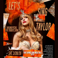 Let's Sing Taylor at Troy Music Hall March 28