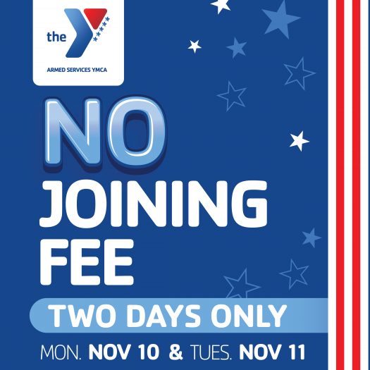 No joining fee Nov 10-11 at the Y!