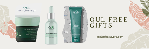 QUL cleanser set
free gift with purchase