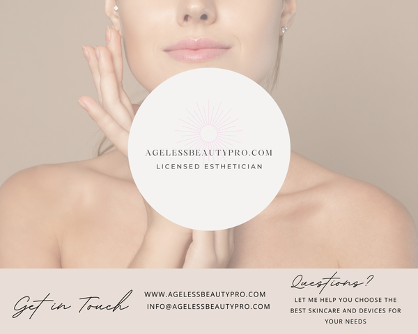 Professional esthetician support at Ageless Beauty Pro