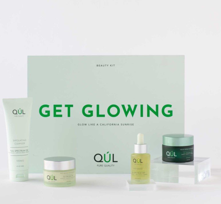QUL exfoliating cleanser and
kit