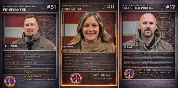 A few example of the Pasadena cards.