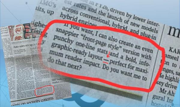 The em-dash is not the clue: the wording is.