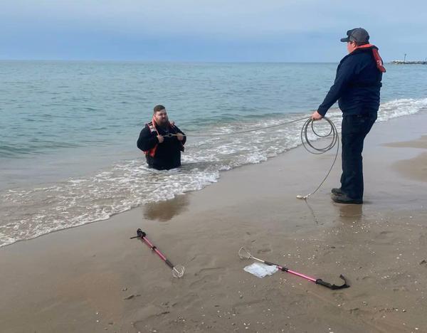 Rescue in progress.