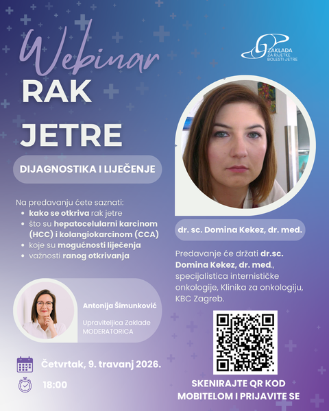 Poziv na online predavanje ”Rak jetre”