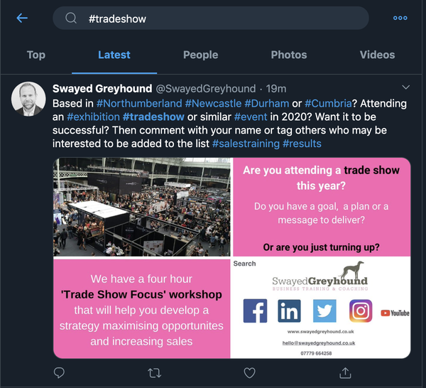 tradeshow articles I found on Twitter