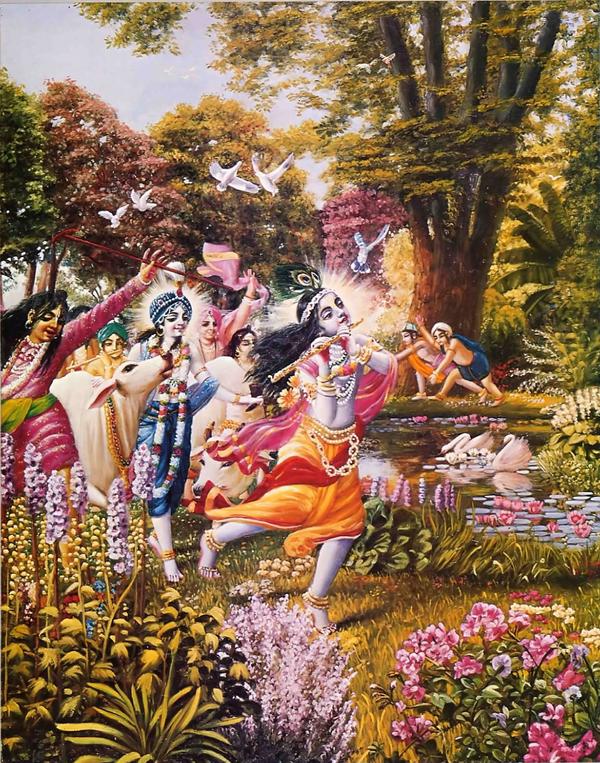 Krishna's Abode: the Land of Unlimited Bliss