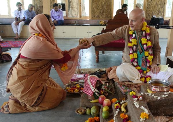 Initiations in Vrindavana Monika becomes Mahalaksmi Devi Dasi