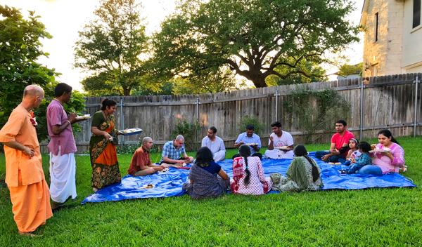 Devotees Relish a Blissful Prasadam Picnic--ISKCON Austin