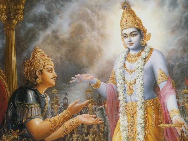 Krishna Says "Time I Am."