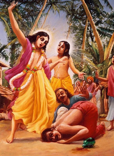 Jagai and Madhai Saved by Lord Nityananda