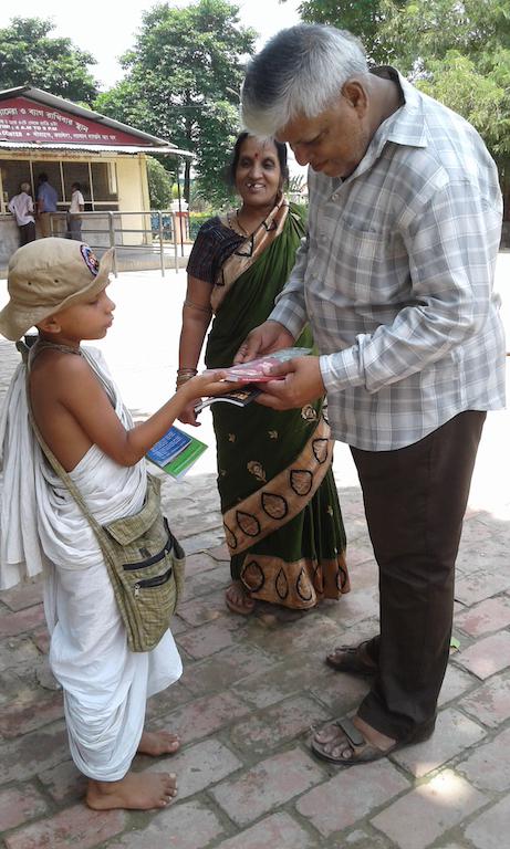 Distributing Krishna Conscious Literature