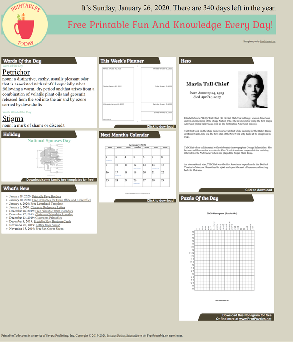 please enable images from FreePrintable.net