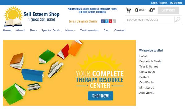 Self Esteem Shop Homepage