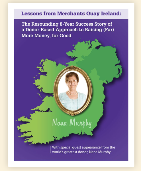 Cover of "Lessons from Merchants Quay Ireland" a free resource from fundraising copywriter Lisa Sargent