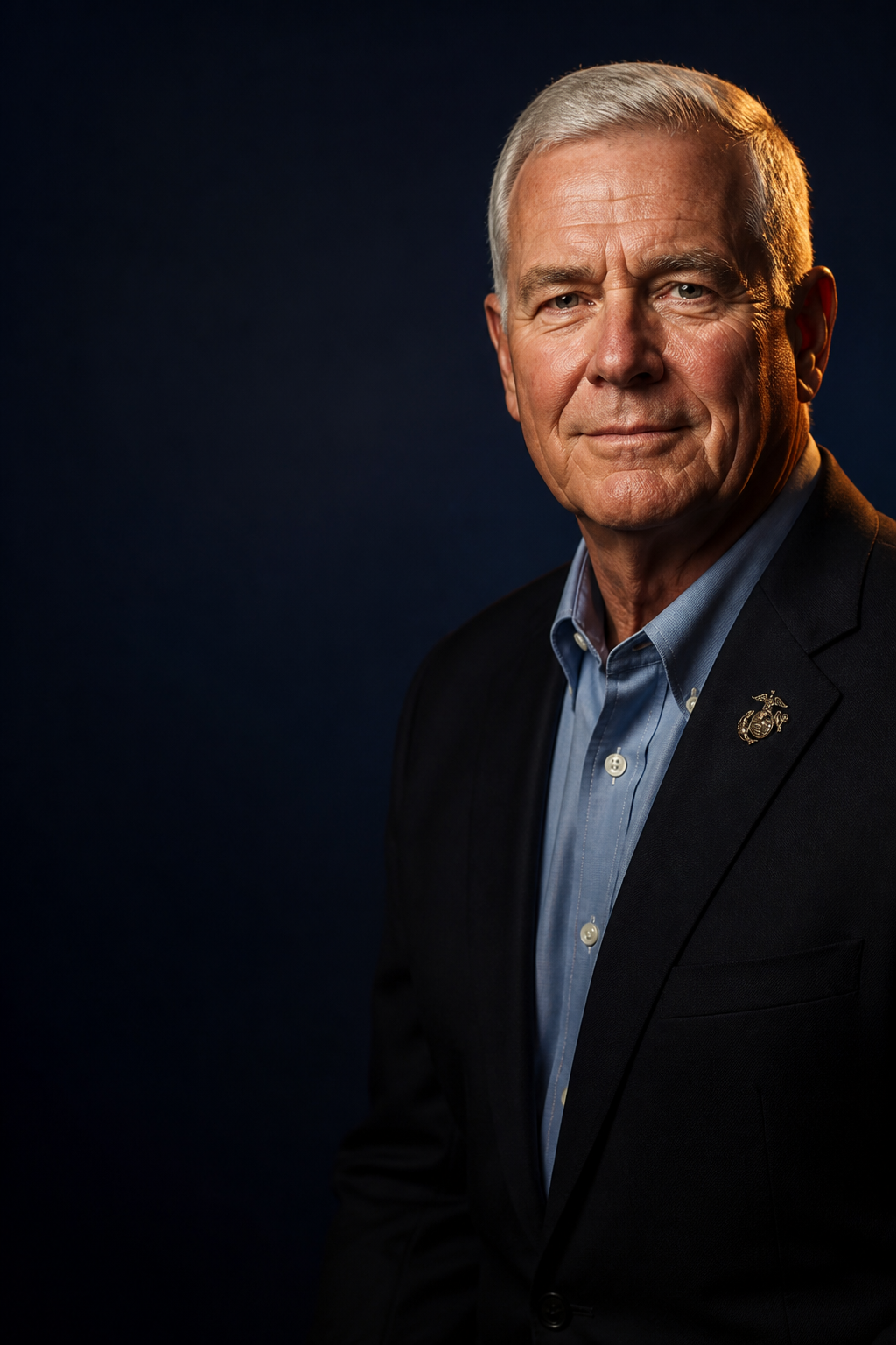 Portrait of a proud American military veteran