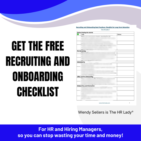 Wendy Sellers is  The HR Lady®