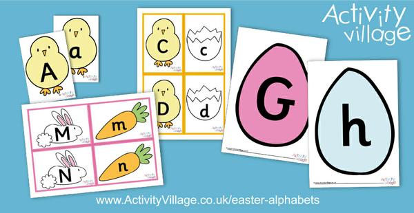 Gorgeous new Easter alphabet matching cards and posters