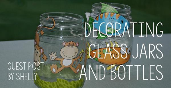 Decorating glass jars and bottles
