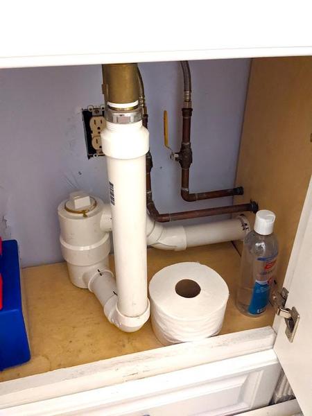 vanity drain pipe p trap