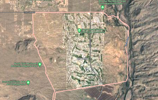 map of Rio Verde AZ
