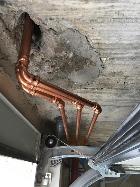 copper tubing with press fittings