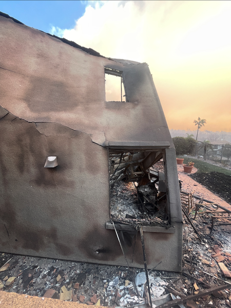 burned house altadena ca
