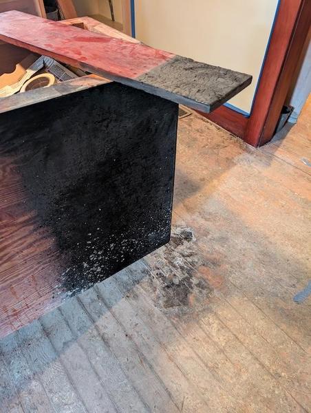 charred island cabinet