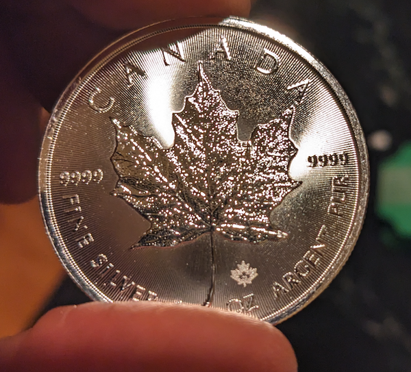 canadian silver coin 1 oz