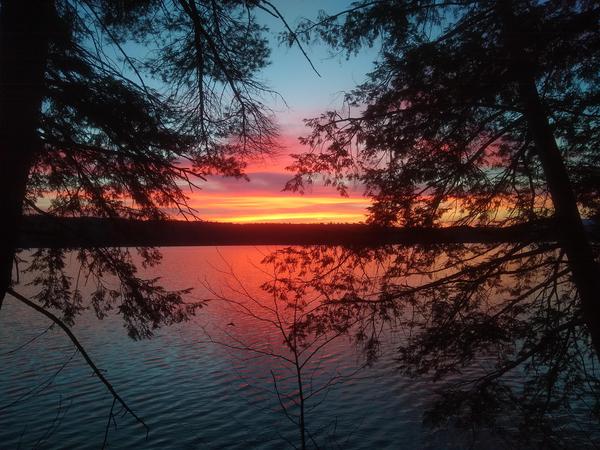 sunrise over lake winnisquam nh