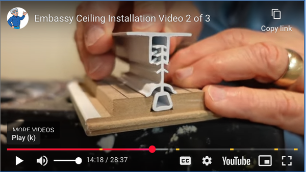 screenshot of embassy ceiling video