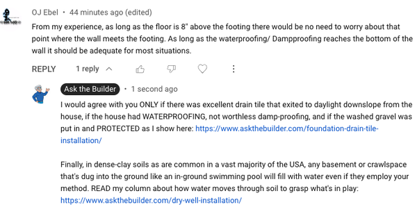 screenshot of a youtube video comment