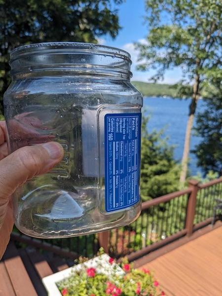 PETE empty cashew container