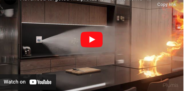 automist fire extinguisher in action