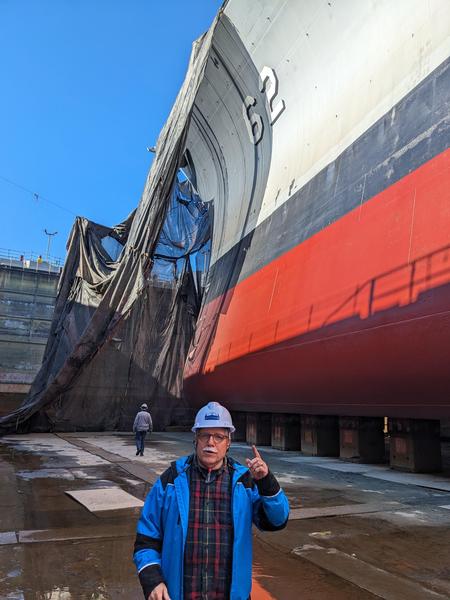 tim carter uss new jersey in dry dock