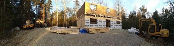 panorama new house build