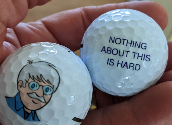 tim carter logo golf balls