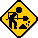 animated worker shoveling dirt