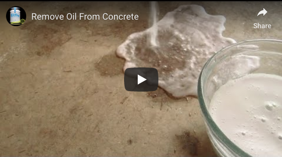 remove oil from concrete
