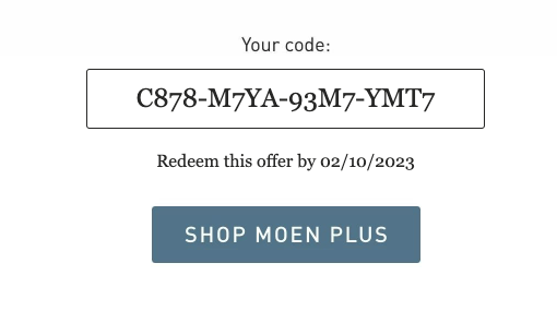 moen coupon code