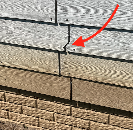 certainteed fiber cement siding gaps
