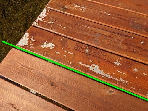 deck stain peeling