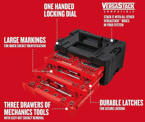 Craftsman socket set in drawers