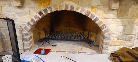 smoking fireplace