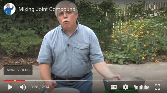tim carter mixing joint compound
