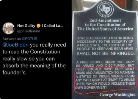 meme of meaning of 2nd Amendment